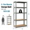 2 Pcs Storage Shelves Garage Shelving Units Tool Utility Shelves-Black
